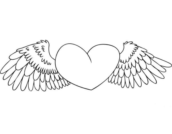 Heart with Angel Wings