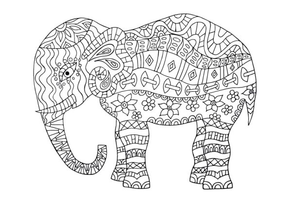 Nice Elephant Mandala