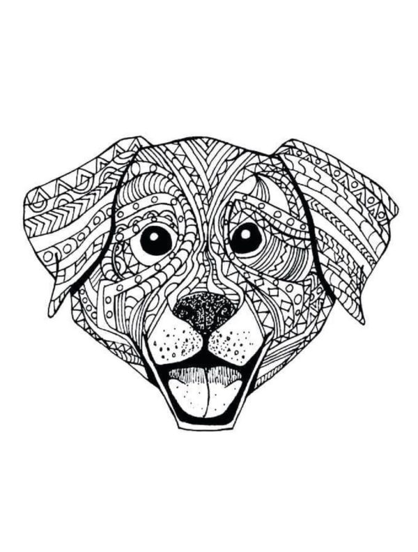 Portrait of Dog Mandala