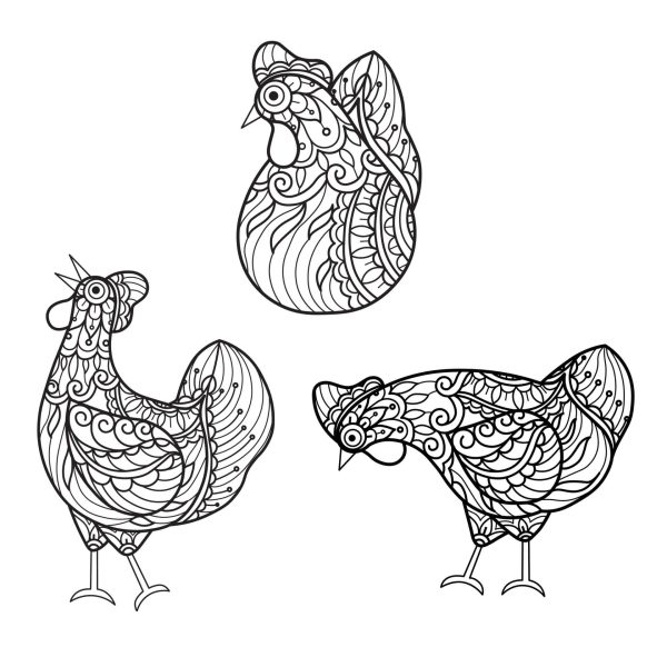 Three Chickens Mandala