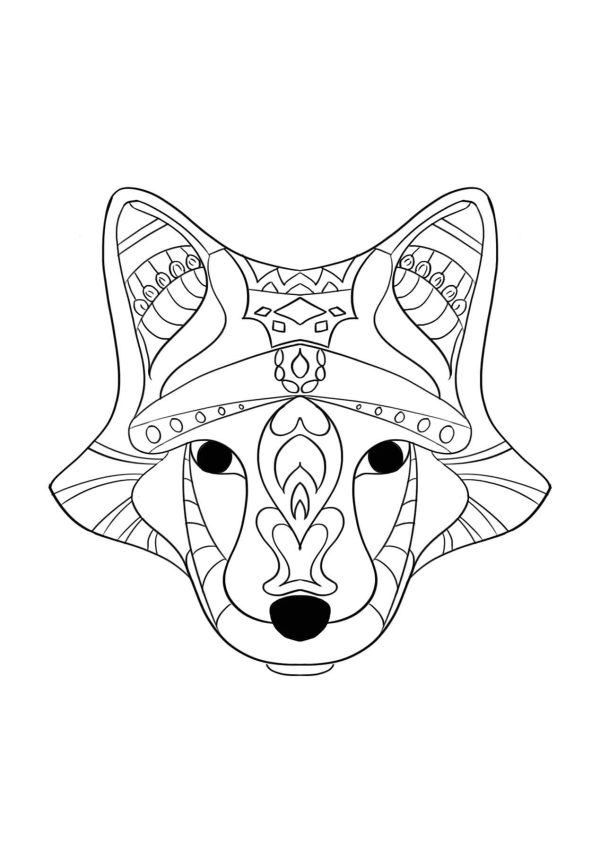Tribal Fox Mandala