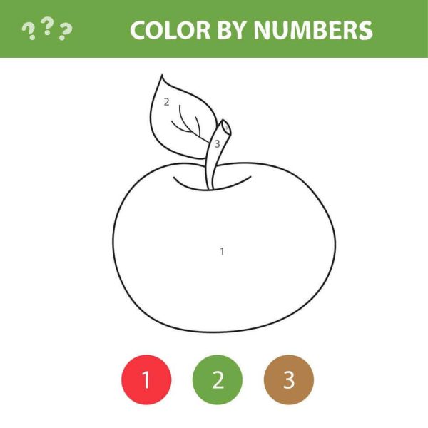 Normal Apple Color By Number