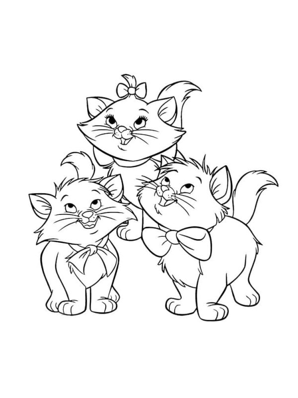Aristocats Berlioz, Marie and Toulouse