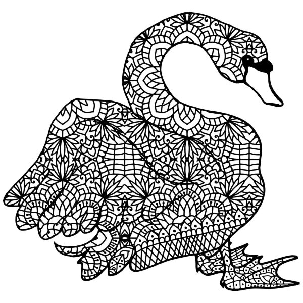 Awesome Swan Mandala