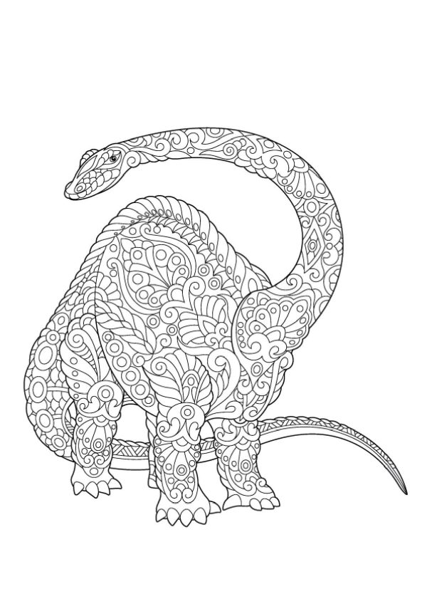 Basic Brachiosaurus Mandala