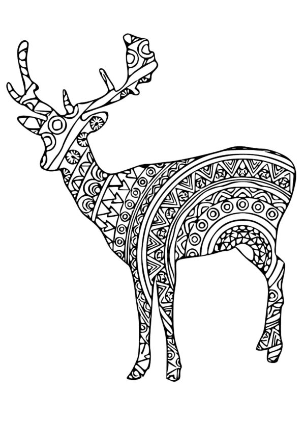 Deer Standing Mandala