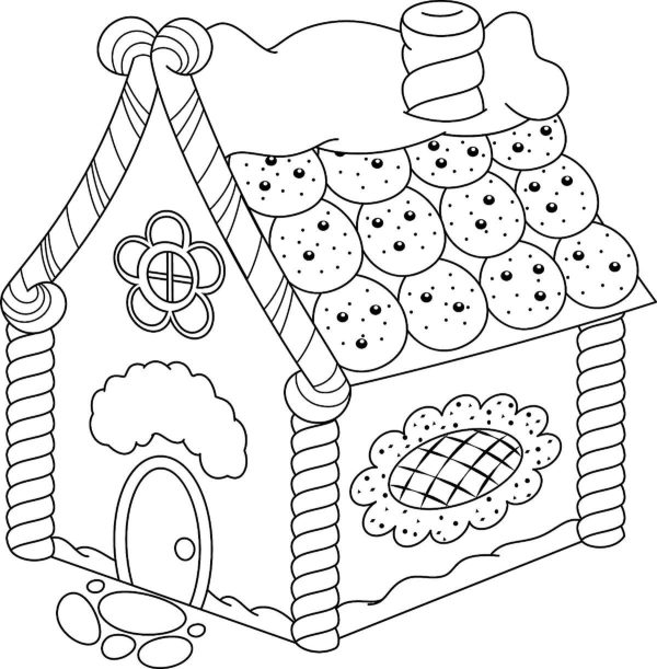Gingerbread House With Cookies
