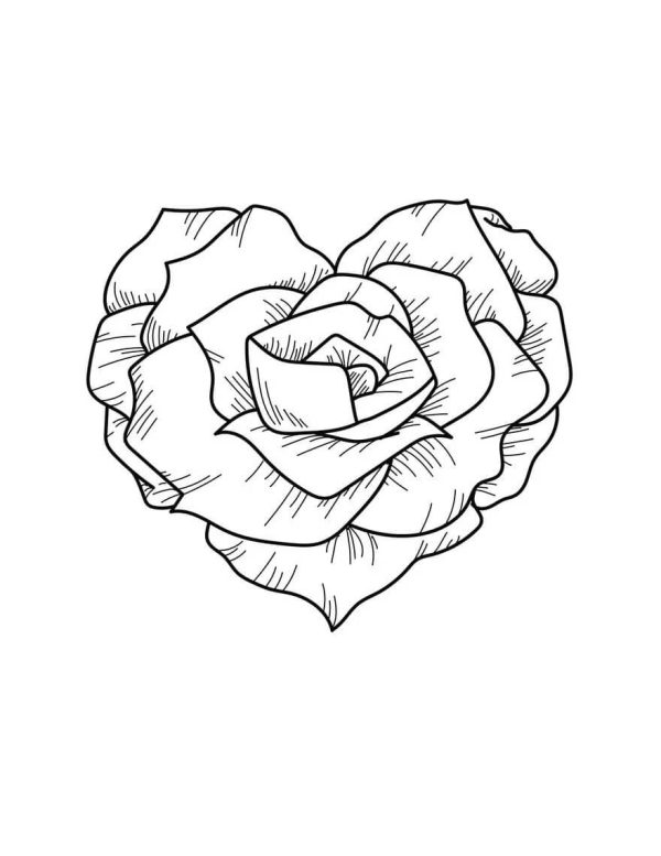 Heart Shaped Rose Mandala