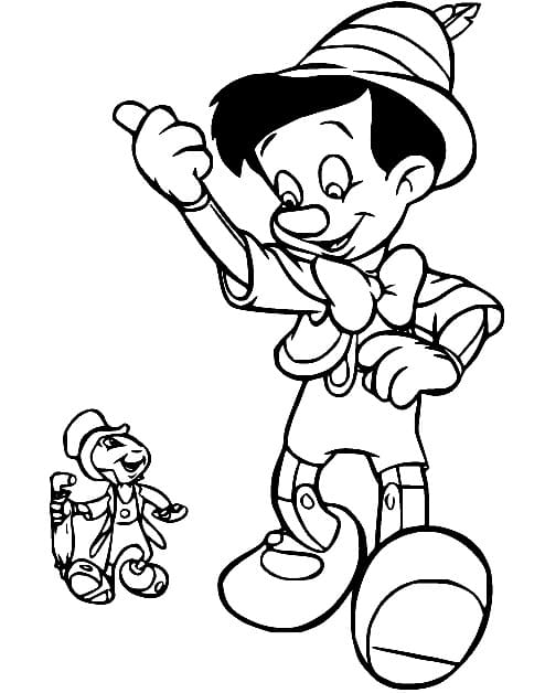 Jiminy Cricket and Pinocchio