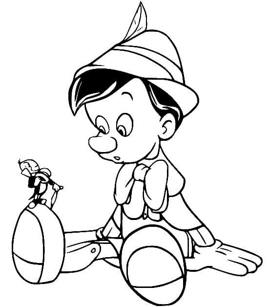 Pinocchio with Jiminy