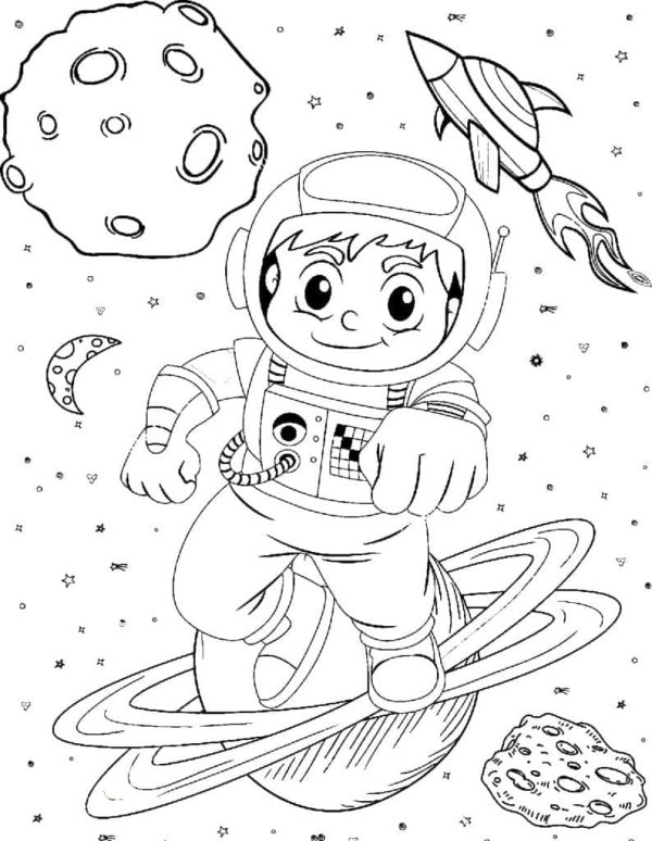 Printable Astronaut Boy