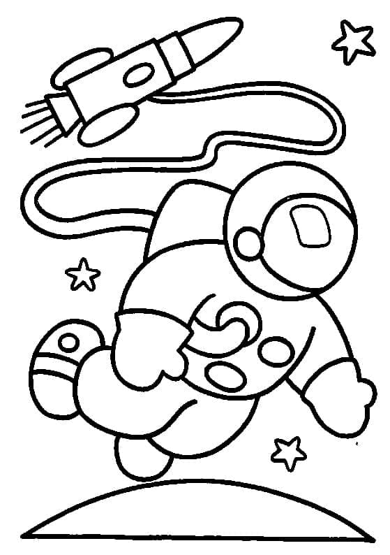 Printable Cute Astronaut