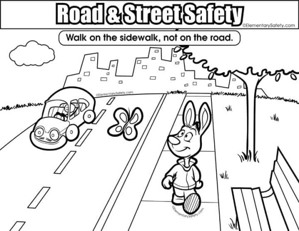 Road Safety – Walk on the Sidewalk