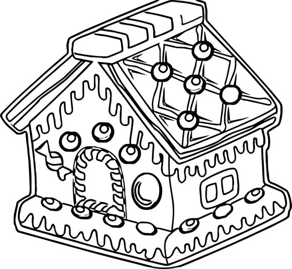 Simple Drawing Gingerbread House
