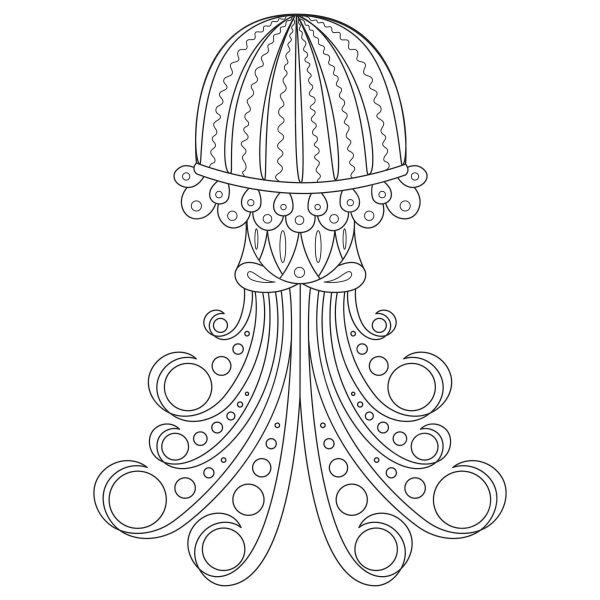 Simple Jellyfish Mandala