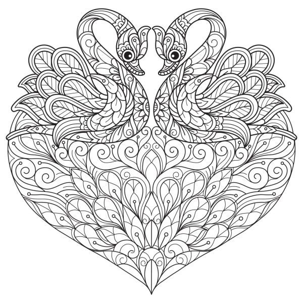 Swans Heart Mandala