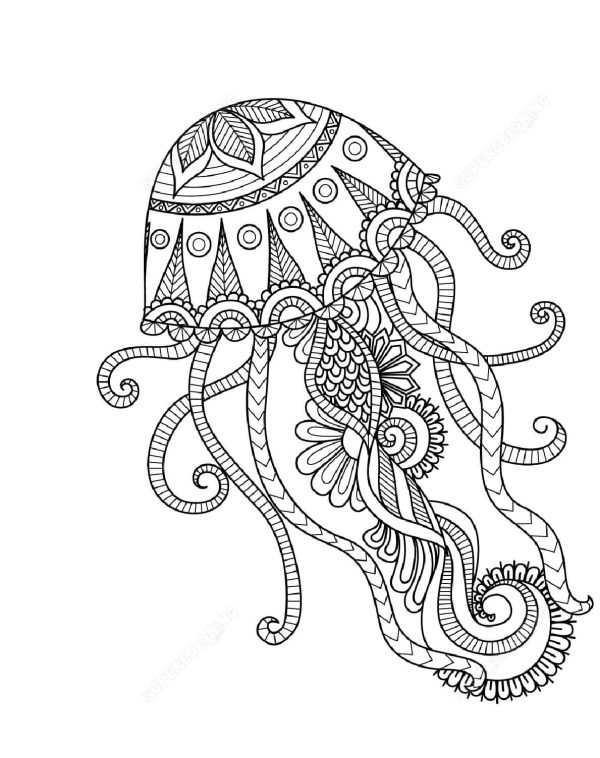 Sweet Jellyfish Mandala