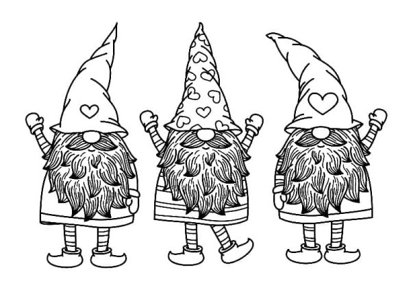 Three Christmas Gnomes