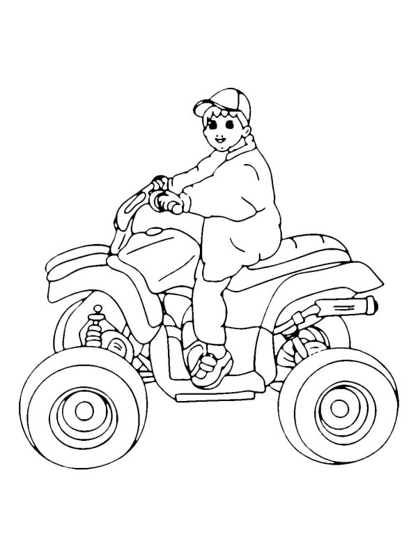 A Boy on ATV