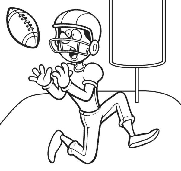 A Funny American Football Player