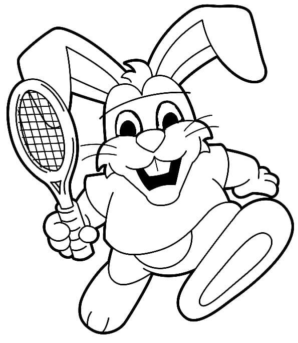 Bunny Plays Tennis