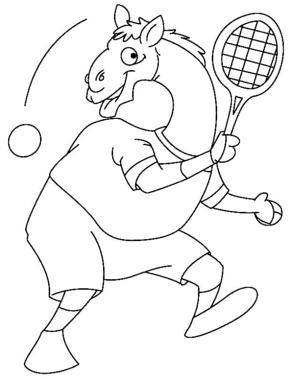 Camel Plays Tennis