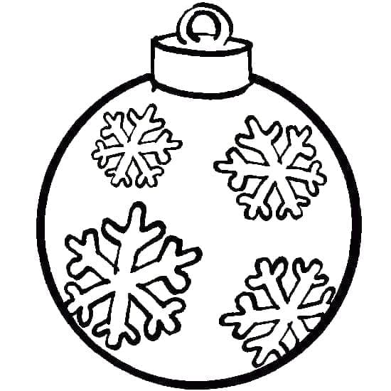 Christmas Ornament with Snowflakes