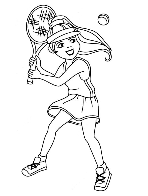 Cool Girl Tennis Player