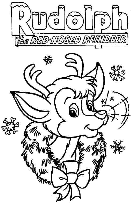 Cute Rudolph Printable