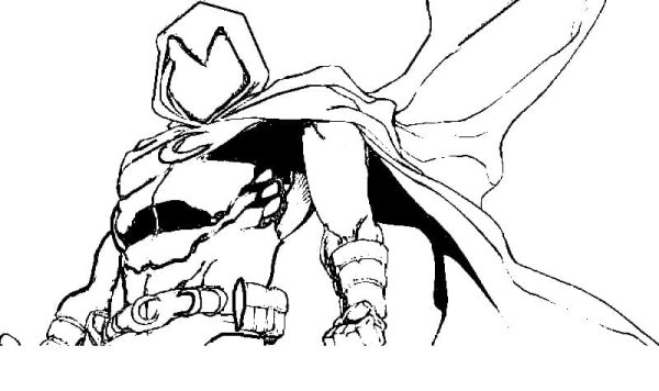 Drawing of Moon Knight