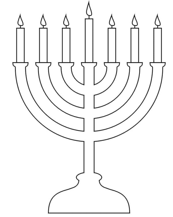 Easy Hanukkah Menorah
