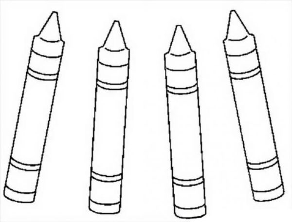 Four High Quality Crayons