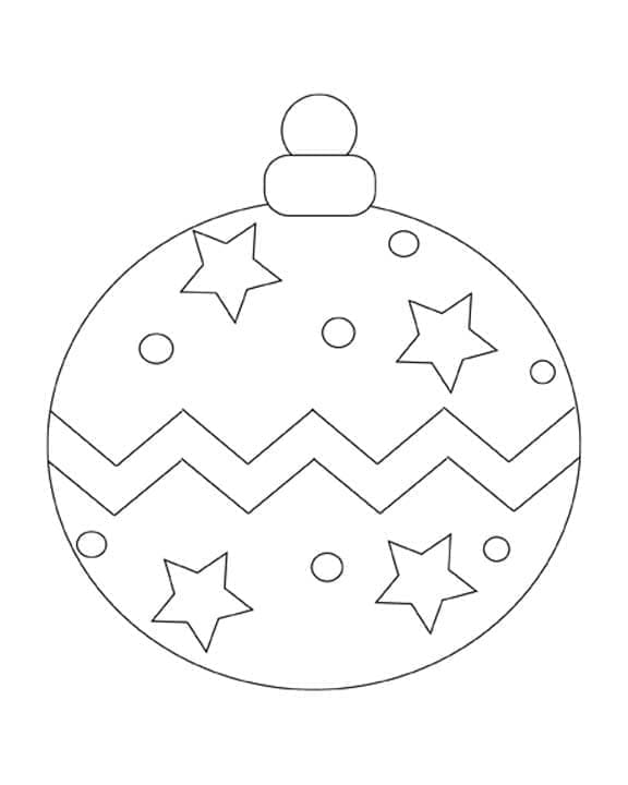 Free Drawing of Christmas Ornament