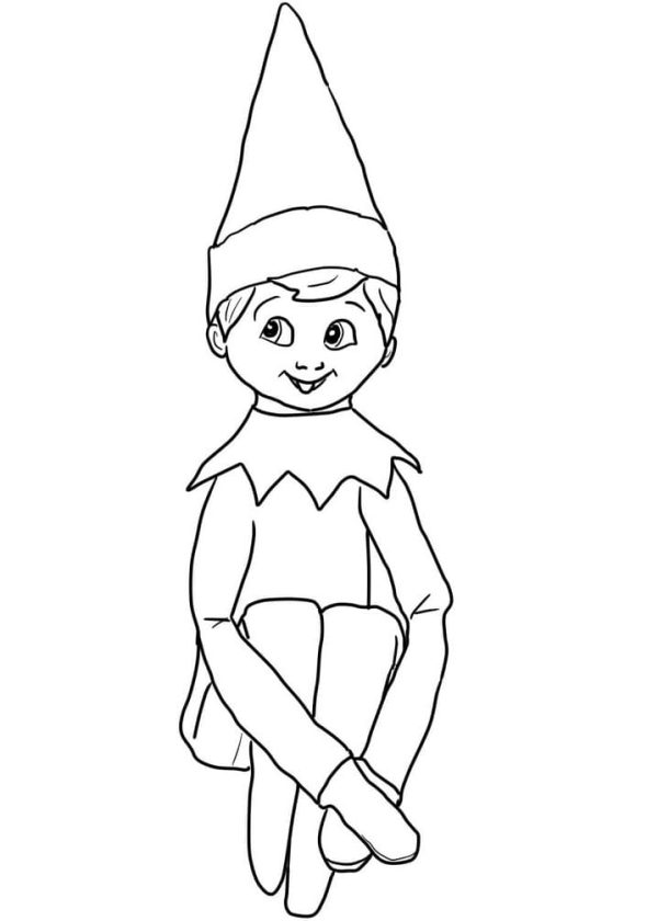 Free Drawing of Elf on the Shelf