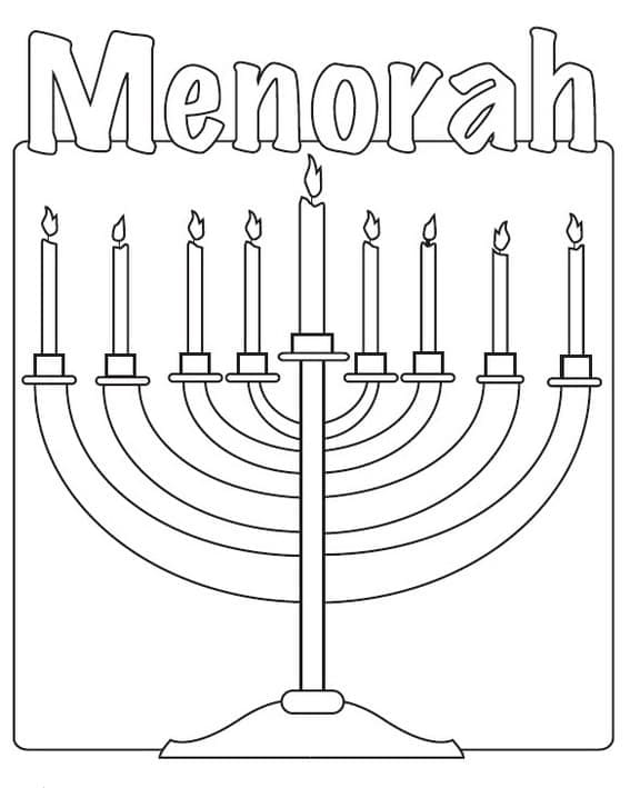 Free Hanukkah Menorah