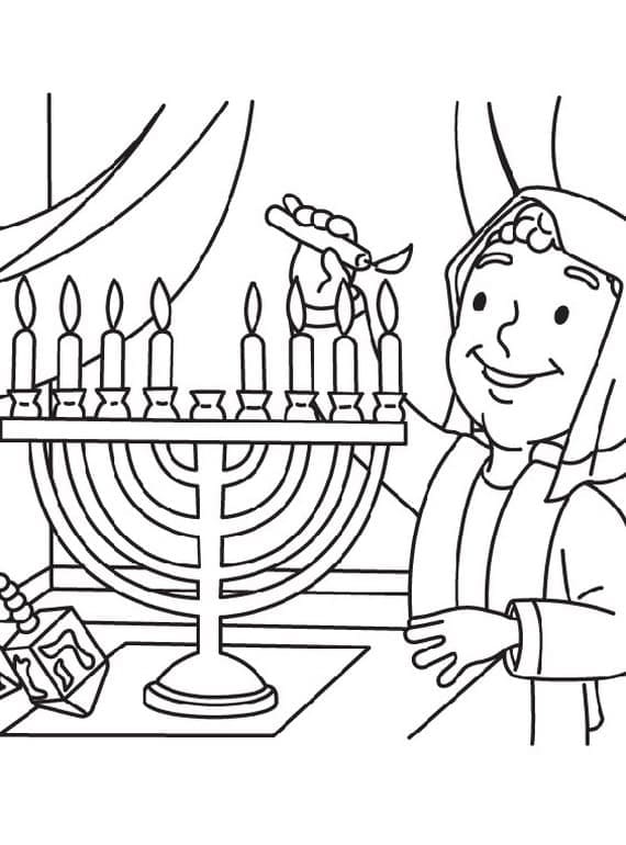 Free Printable Hanukkah Menorah