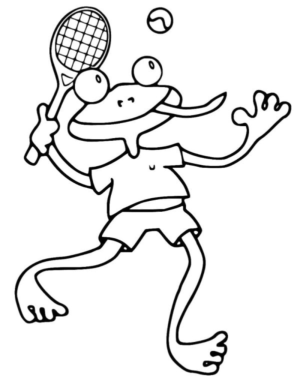 Frog Plays Tennis