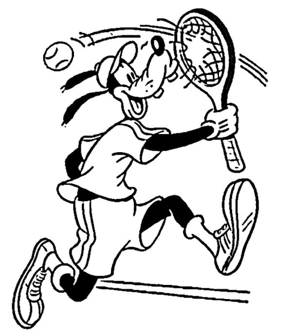 Goofy Plays Tennis