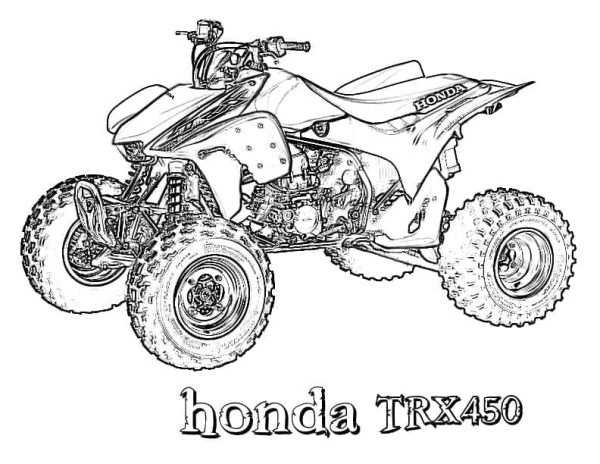 Honda TRX450 ATV Quad bike