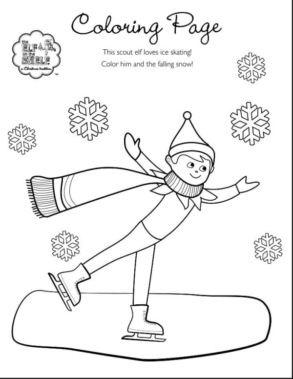 Ice Skating Elf on the Shelf