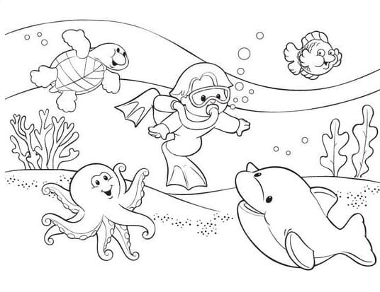 Little Kids Under The Sea