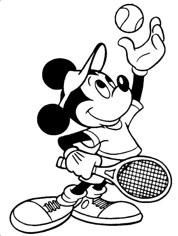 Mickey Mouse Plays Tennis