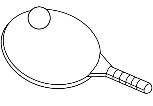 Ping Pong Ball and Racket