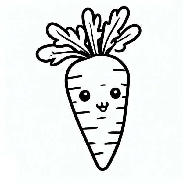 Printable Cute Carrot