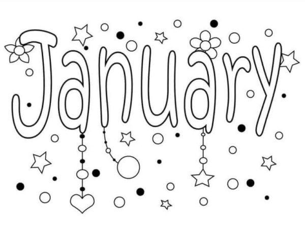 Printable January Month