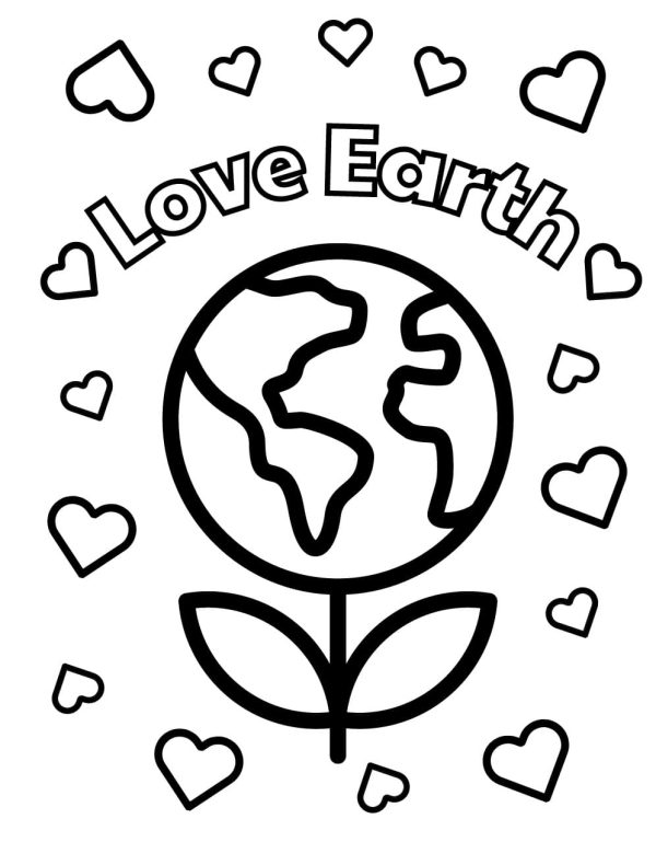 Printable Love Earth