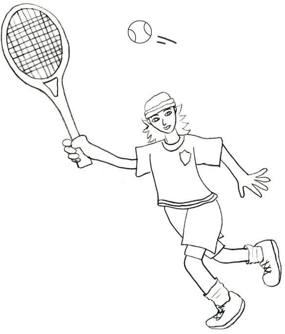 Printable Tennis Player