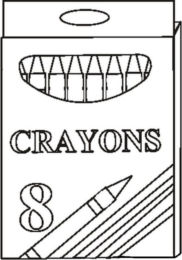 Set Of Eight Crayons