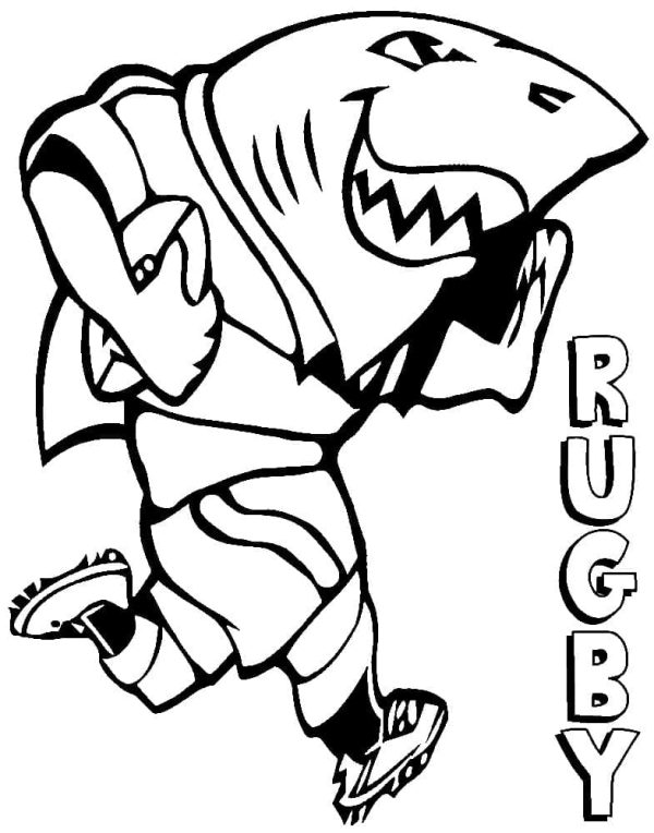 Shark is Playing Rugby