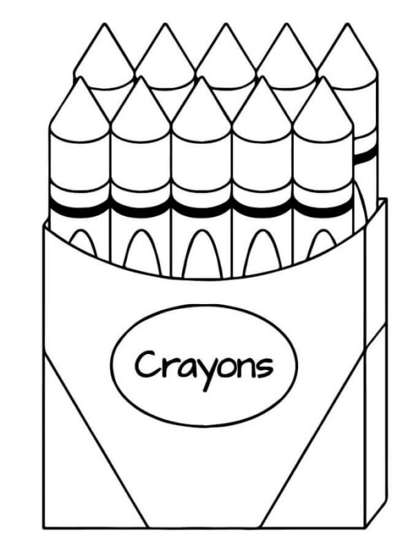 Simple Box Of Crayons